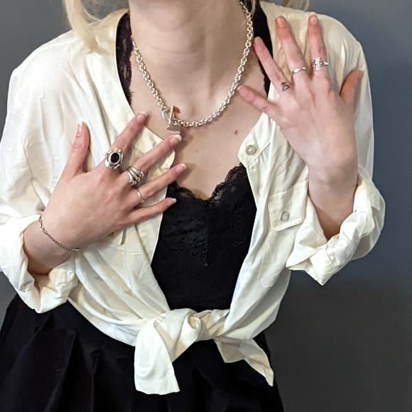 Chico's cream color blouse. Size 2 - Picture 1 of 1